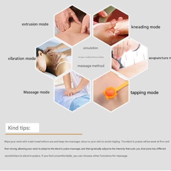 Pulse Vibration Kneading Neck Cervical Massager Electric Neck Protector - Picture 7 of 15